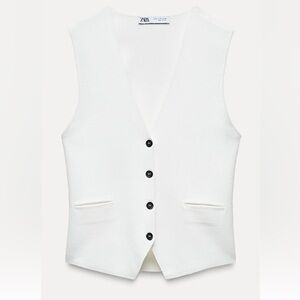 Zara Knit Vest Top with Back-strap
